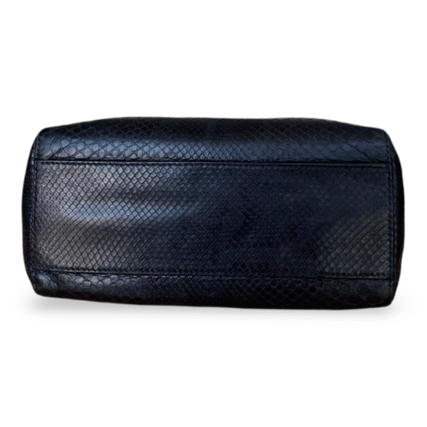 Fendi Mini Peekaboo Top Handle Bag – Dark Blue Python - Image 5