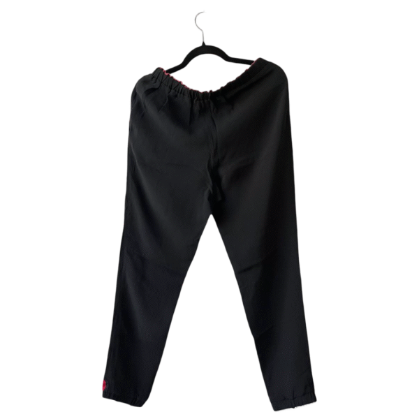 Fendi Black Silk Printed Logo Detail Elasticized Waist Jogger Pants – Size IT 44 - Image 2
