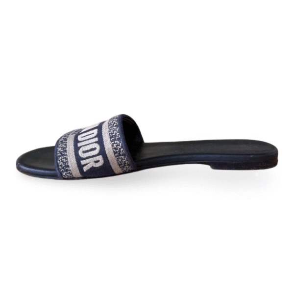 Christian Dior Deep Blue Dway Slide – Size 38 - Image 4