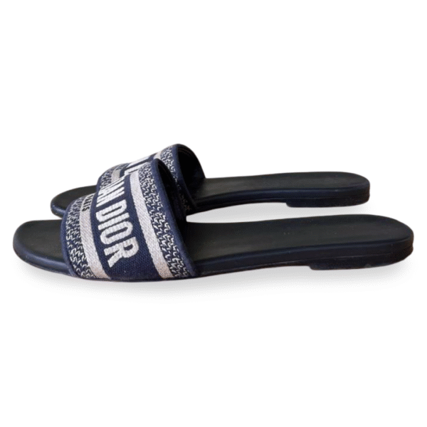Christian Dior Deep Blue Dway Slide – Size 38 - Image 2