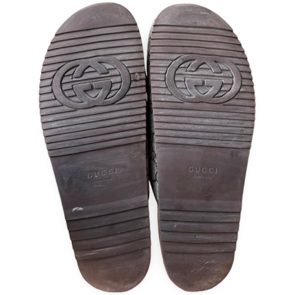 Gucci GG Supreme Canvas Horsebit Slippers – Size 42 - Image 7