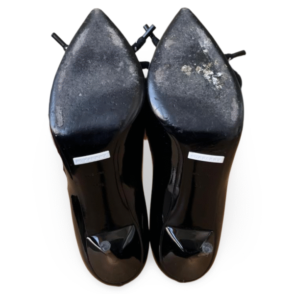 Burberry Finsbury Bow Black Patent Leather Pumps – Size 38.5 - Image 6