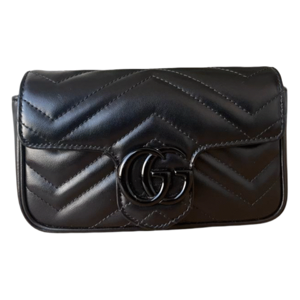 Gucci GG Marmont Mini Shoulder Bag – Black - Image 2