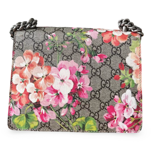 Gucci Dionysus GG Supreme Blooms Mini Shoulder Bag – Brown/Antique Rose - Image 6