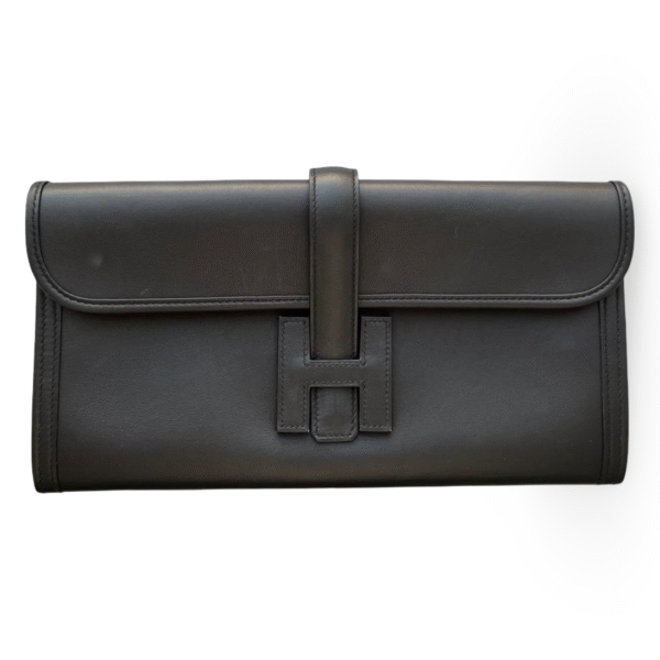 Hermès Pochette Jige Élan 29 Veau Swift Noir