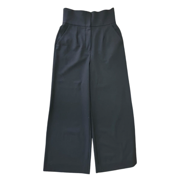 Dolce & Gabbana Stretch Wool High-Waist Trousers Black – Size 40