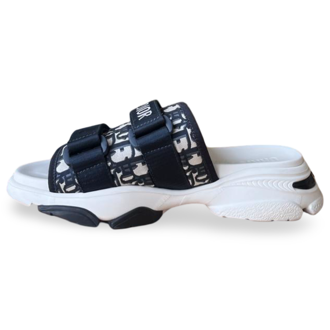Dior D-Wander Slide Deep Blue Dior Oblique Printed Technical Fabric- Size 37 5 Dior D-Wander Slide Deep Blue Dior Oblique Printed Technical Fabric- Size 37 - Image 5