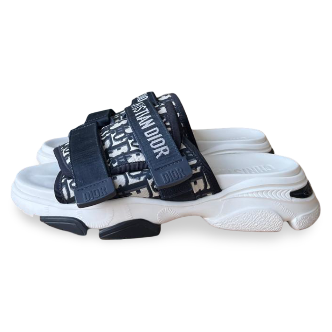 Dior D-Wander Slide Deep Blue Dior Oblique Printed Technical Fabric- Size 37 3 Dior D-Wander Slide Deep Blue Dior Oblique Printed Technical Fabric- Size 37 - Image 3