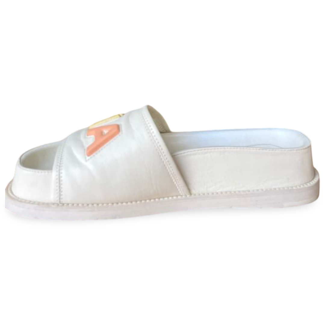 Chanel 22S Multicolor Ivory Sandal Slides – Size 37C 3 Chanel 22S Multicolor Ivory Sandal Slides – Size 37C - Image 3