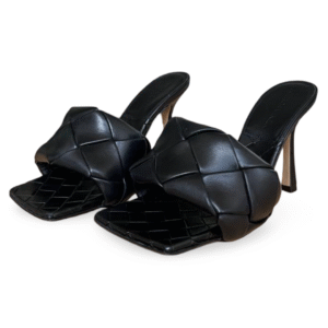 Bottega Veneta Black Lido Mule Sandals – Size 36