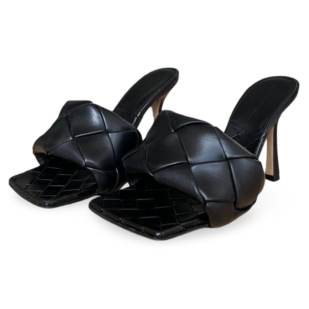 Bottega Veneta Black Lido Mule Sandals – Size 36 1 Bottega Veneta Black Lido Mule Sandals – Size 36