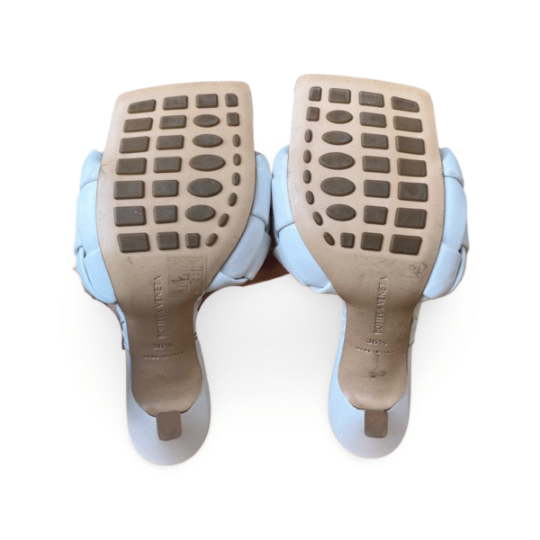 Bottega Veneta White Lido Mule Sandals – Size 36.5 - Image 8