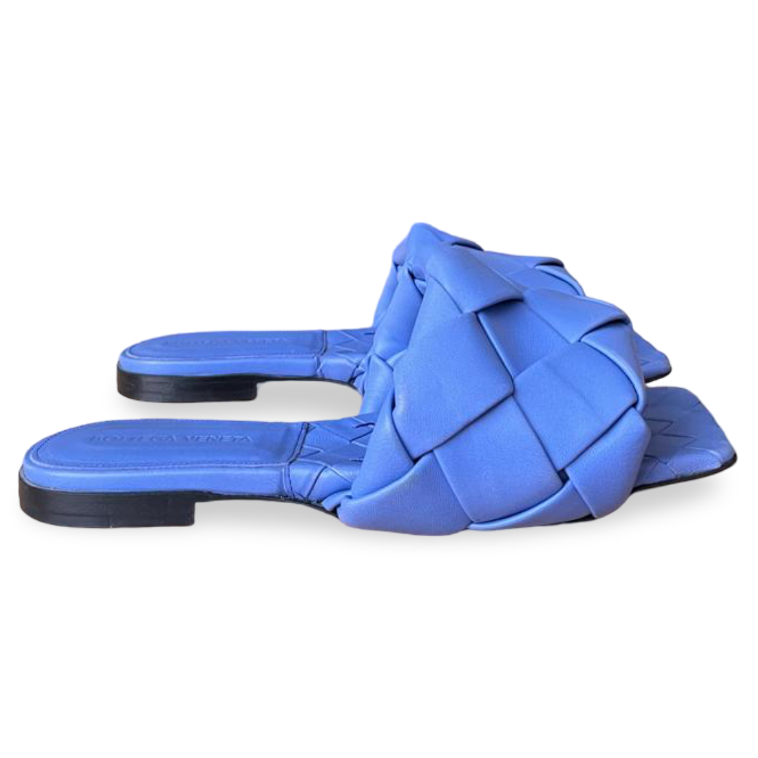 Bottega Veneta Wisteria Intrecciato Lido Flat Sandals – Size 36.5 4 Bottega Veneta Wisteria Intrecciato Lido Flat Sandals – Size 36.5 - Image 4