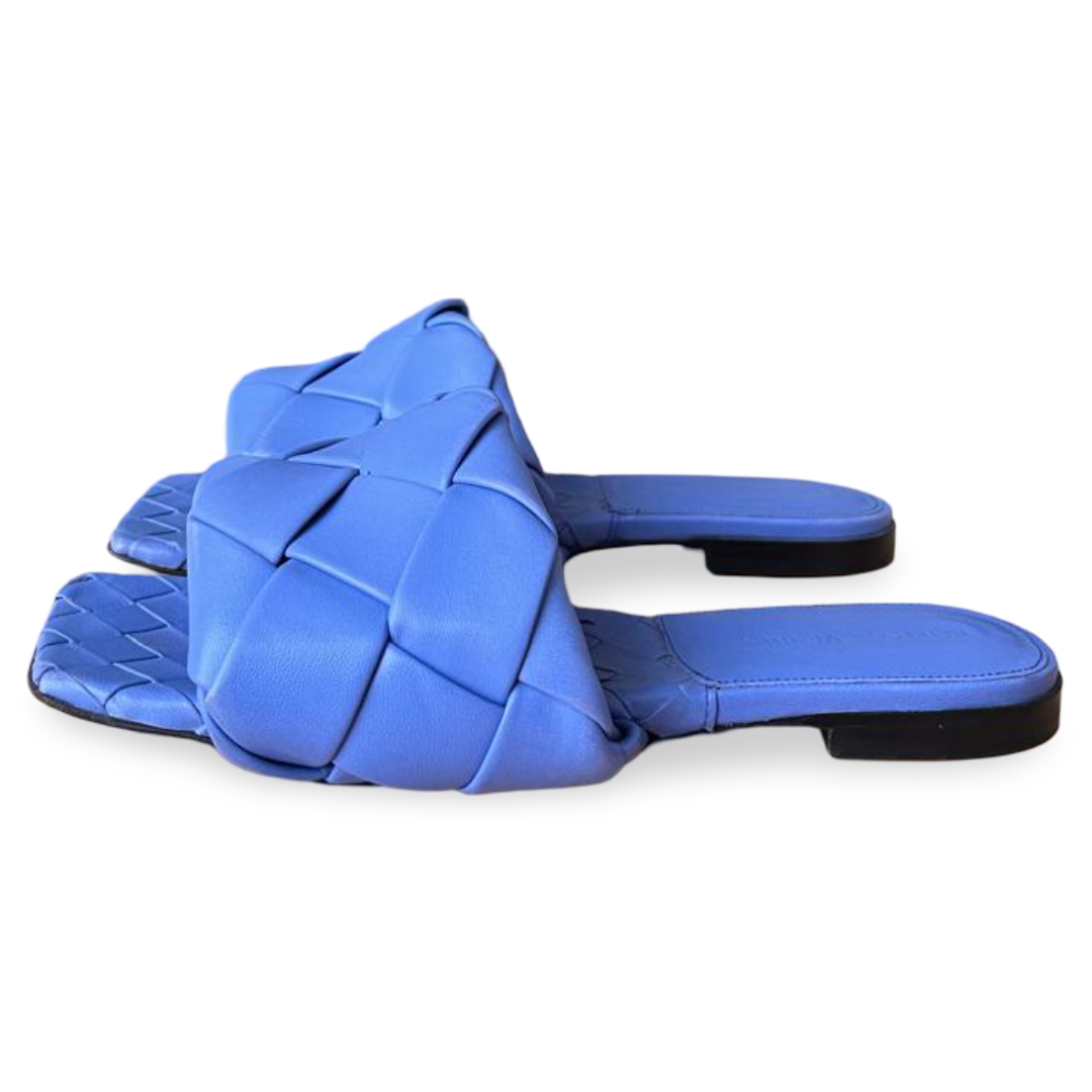 Bottega Veneta Wisteria Intrecciato Lido Flat Sandals – Size 36.5 3 Bottega Veneta Wisteria Intrecciato Lido Flat Sandals – Size 36.5 - Image 3