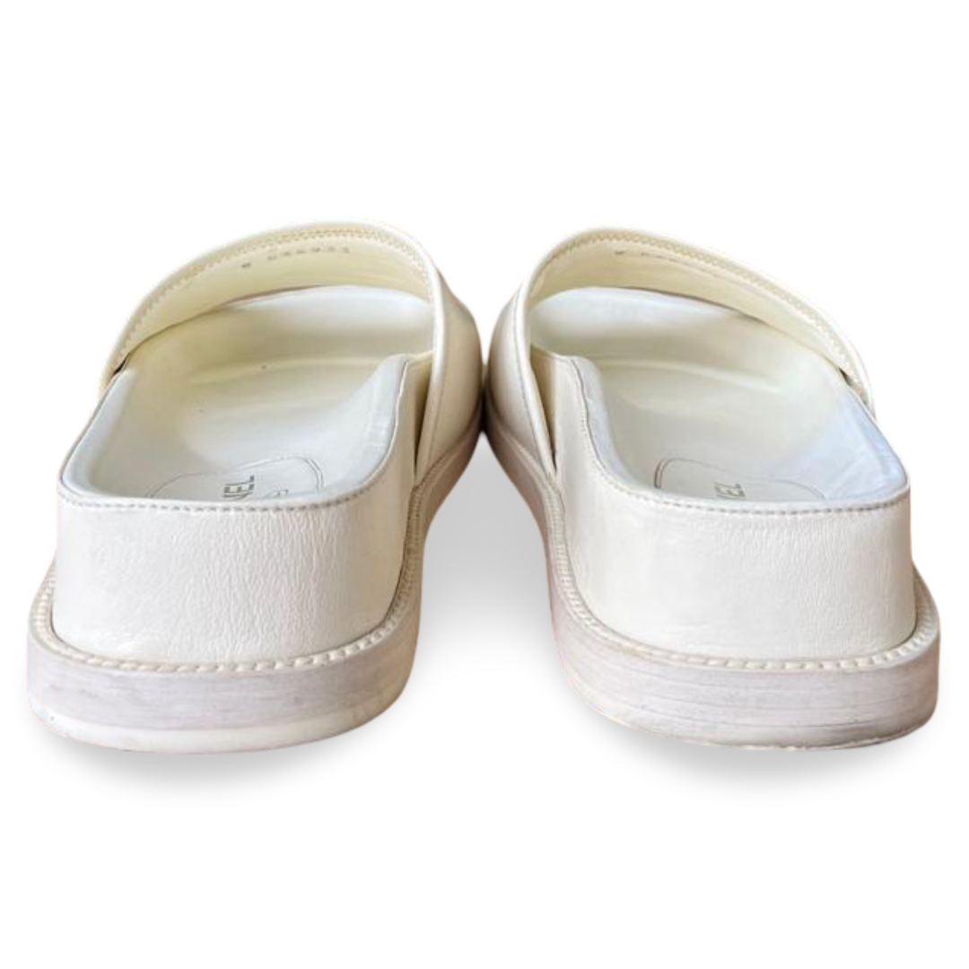 Chanel 22S Multicolor Ivory Sandal Slides – Size 37C 7 Chanel 22S Multicolor Ivory Sandal Slides – Size 37C - Image 7