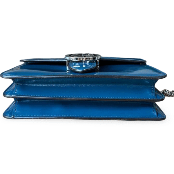 Gucci Small Interlocking GG Shoulder Bag – Blue Patent Leather - Image 7