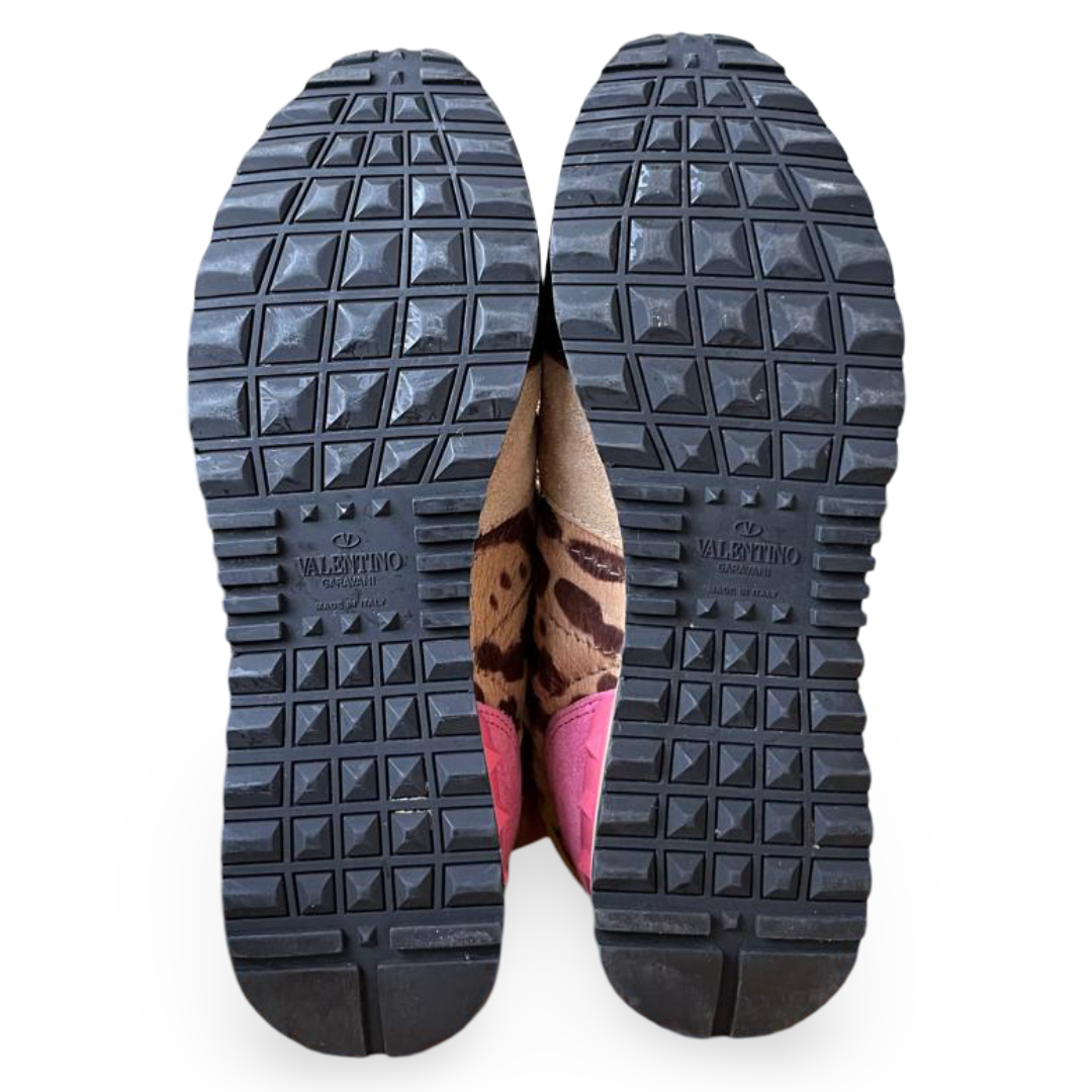 Valentino Rockrunner Leopard Print Sneakers – Size 36 - Image 7