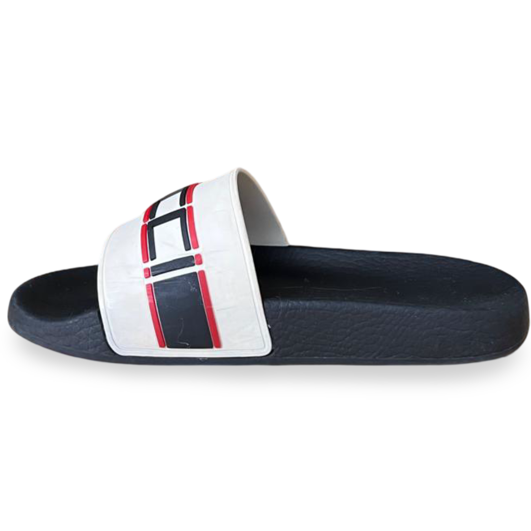 Gucci Off-White Stripe Rubber Slide Sandals – Size 38 6 Gucci Off-White Stripe Rubber Slide Sandals – Size 38 - Image 6