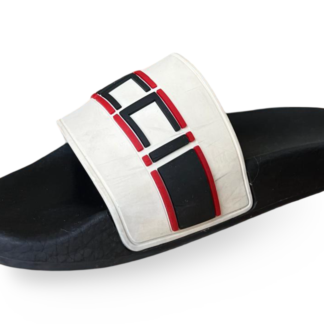 Gucci Off-White Stripe Rubber Slide Sandals – Size 38 2 Gucci Off-White Stripe Rubber Slide Sandals – Size 38 - Image 2