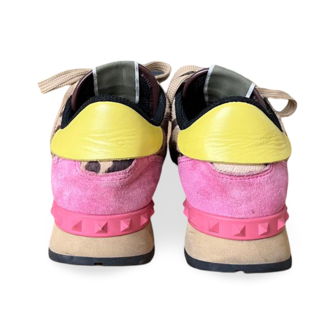 Valentino Rockrunner Leopard Print Sneakers – Size 36 - Image 6
