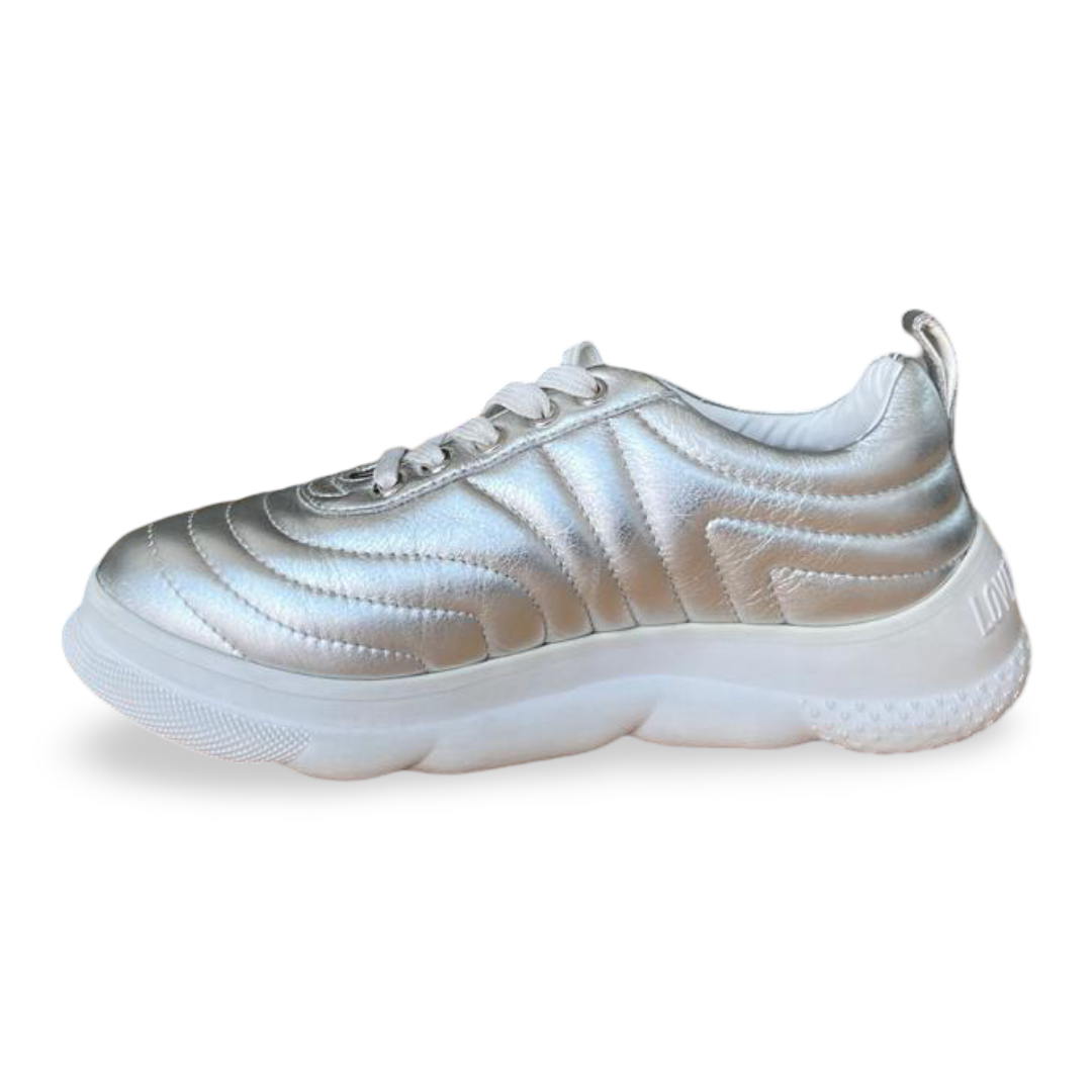 Love Moschino Patented Metallic Leather Sneakers – Size 40 5 Love Moschino Patented Metallic Leather Sneakers – Size 40 - Image 5