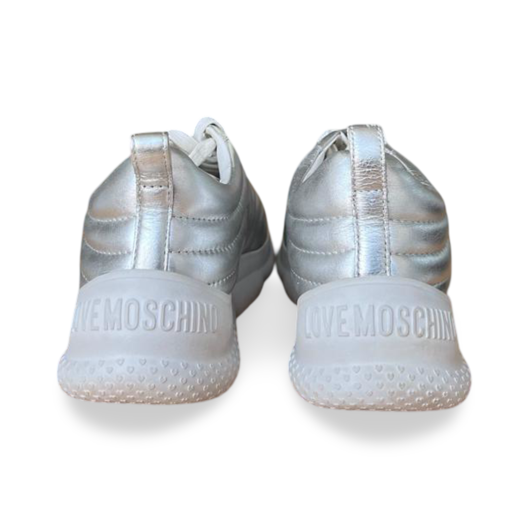Love Moschino Patented Metallic Leather Sneakers – Size 40 7 Love Moschino Patented Metallic Leather Sneakers – Size 40 - Image 7
