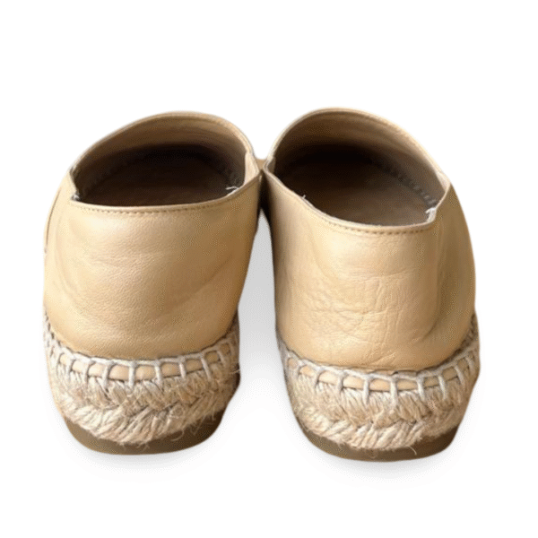Chanel CC  Beige/Black Espadrille Flats – Size 39 - Image 7