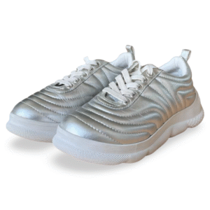 Love Moschino Patented Metallic Leather Sneakers – Size 40