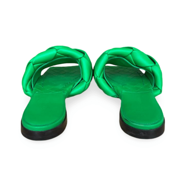 Bottega Veneta Lido Flat Sandals Green – Size 37 - Image 7