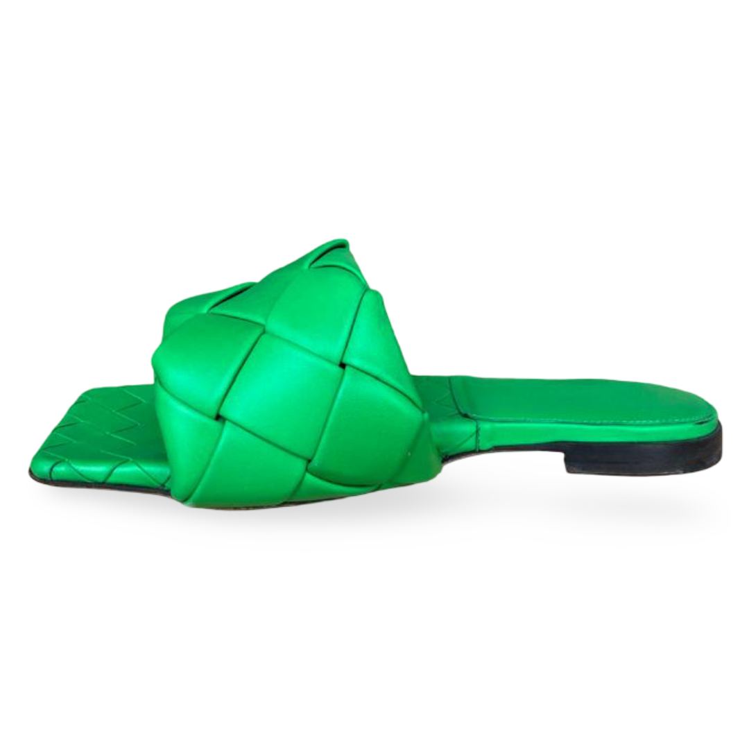 Bottega Veneta Lido Flat Sandals Green – Size 37 5 Bottega Veneta Lido Flat Sandals Green – Size 37 - Image 5