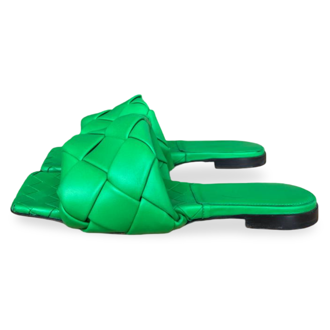 Bottega Veneta Lido Flat Sandals Green – Size 37 3 Bottega Veneta Lido Flat Sandals Green – Size 37 - Image 3