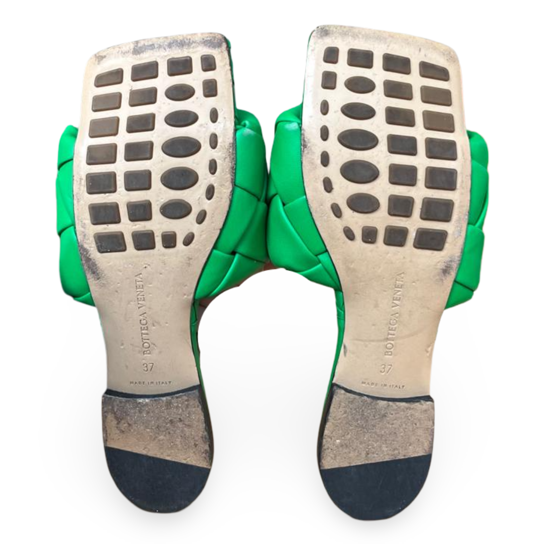 Bottega Veneta Lido Flat Sandals Green – Size 37 8 Bottega Veneta Lido Flat Sandals Green – Size 37 - Image 8