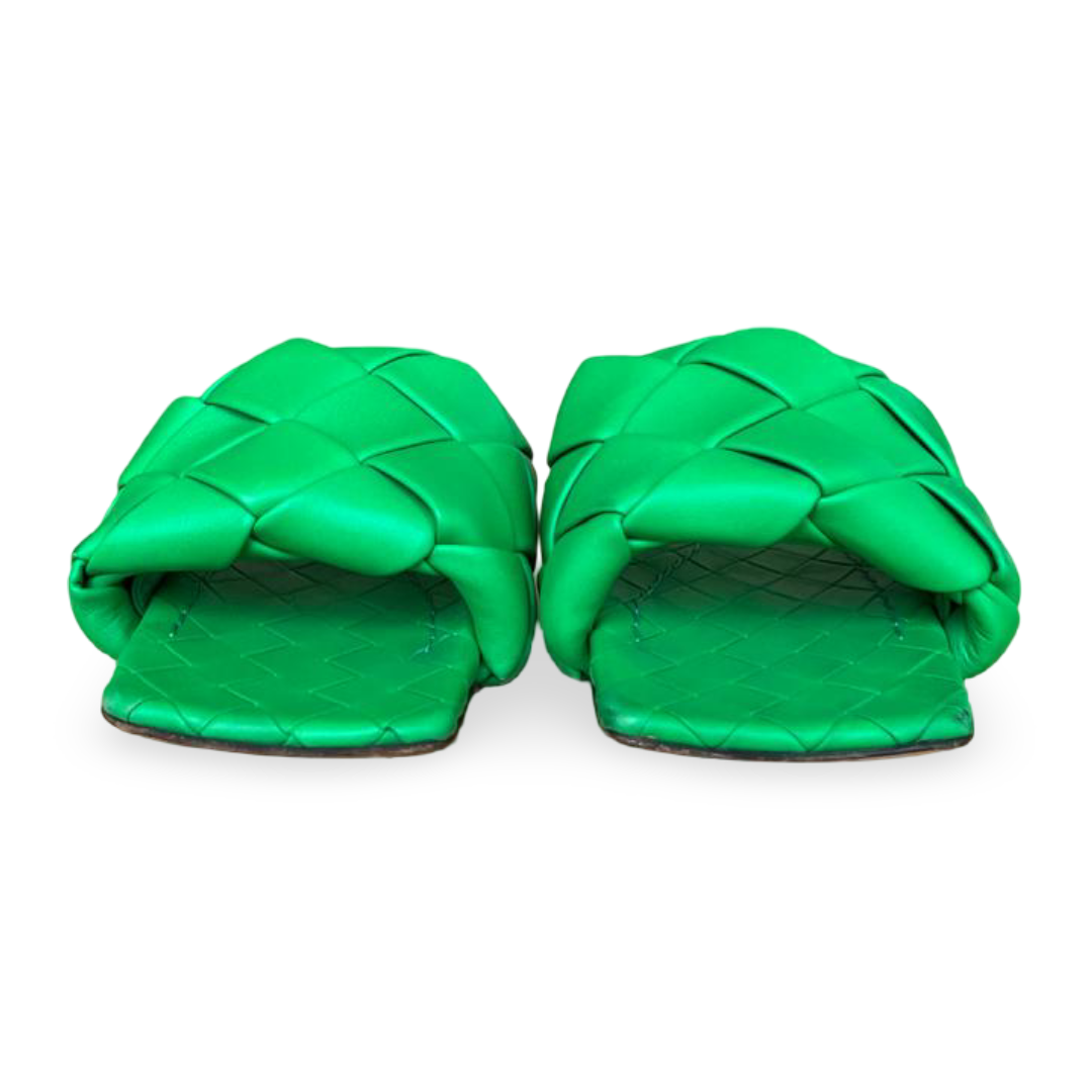 Bottega Veneta Lido Flat Sandals Green – Size 37 2 Bottega Veneta Lido Flat Sandals Green – Size 37 - Image 2