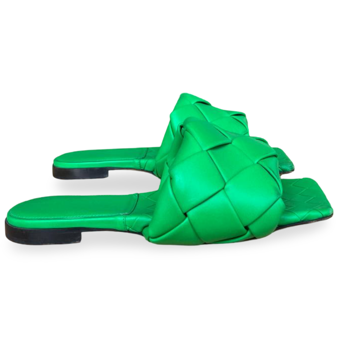 Bottega Veneta Lido Flat Sandals Green – Size 37 4 Bottega Veneta Lido Flat Sandals Green – Size 37 - Image 4