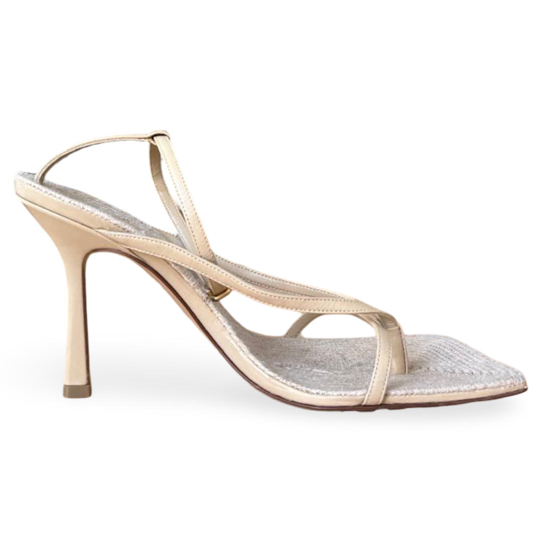 Bottega Veneta Beige Raffia Stretch Ankle Strap Heeled Sandals – Size 37.5 6 Bottega Veneta Beige Raffia Stretch Ankle Strap Heeled Sandals – Size 37.5 - Image 6