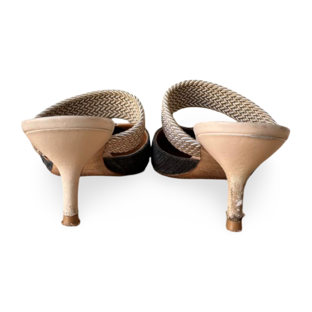 Malone Souliers Green Maisie Luwolt Raffia Mules – Size 39.5 6 Malone Souliers Green Maisie Luwolt Raffia Mules – Size 39.5 - Image 6