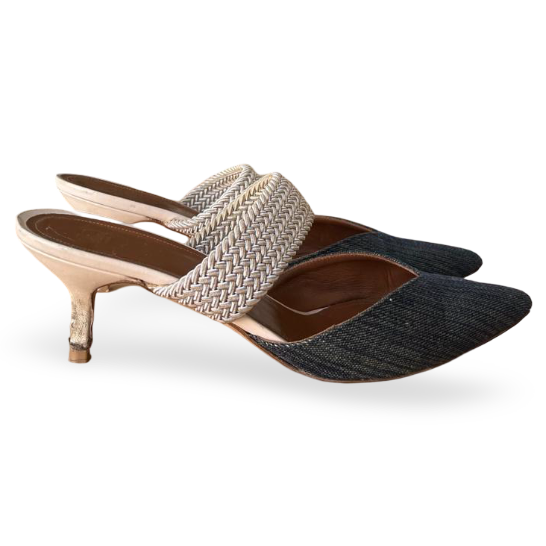 Malone Souliers Green Maisie Luwolt Raffia Mules – Size 39.5 3 Malone Souliers Green Maisie Luwolt Raffia Mules – Size 39.5 - Image 3