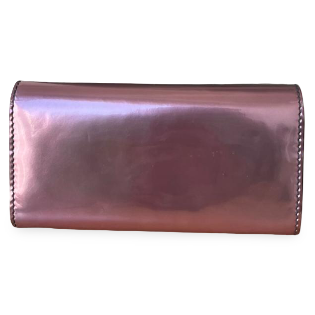Christian Dior Metallic Pink Patent Leather J’ADIOR Wallet on Chain Clutch - Image 5