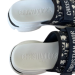 Dior D-Wander Slide Deep Blue Dior Oblique Printed Technical Fabric- Size 37 - Image 5