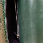 Christian Dior Green Ceramic Effect Deerskin Diorama Club Bag - Image 4