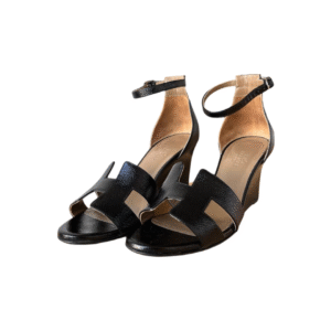 Hermès Noir Legend Sandals – Size 37.5