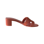 Hermès Rouge Tomette Oasis Sandals – Size 38.5 - Image 5