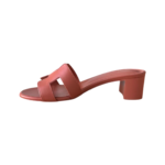 Hermès Rouge Tomette Oasis Sandals – Size 38.5 - Image 4