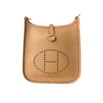 Hermès Mini Evelyne 16 TPM – Amazone Taurillon Clémence – Biscuit/Camel (Sangle DD) - Image 2