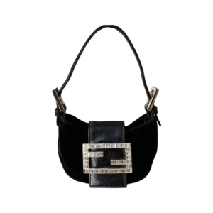 Fendi Black Neoprene Mini Croissant Bag