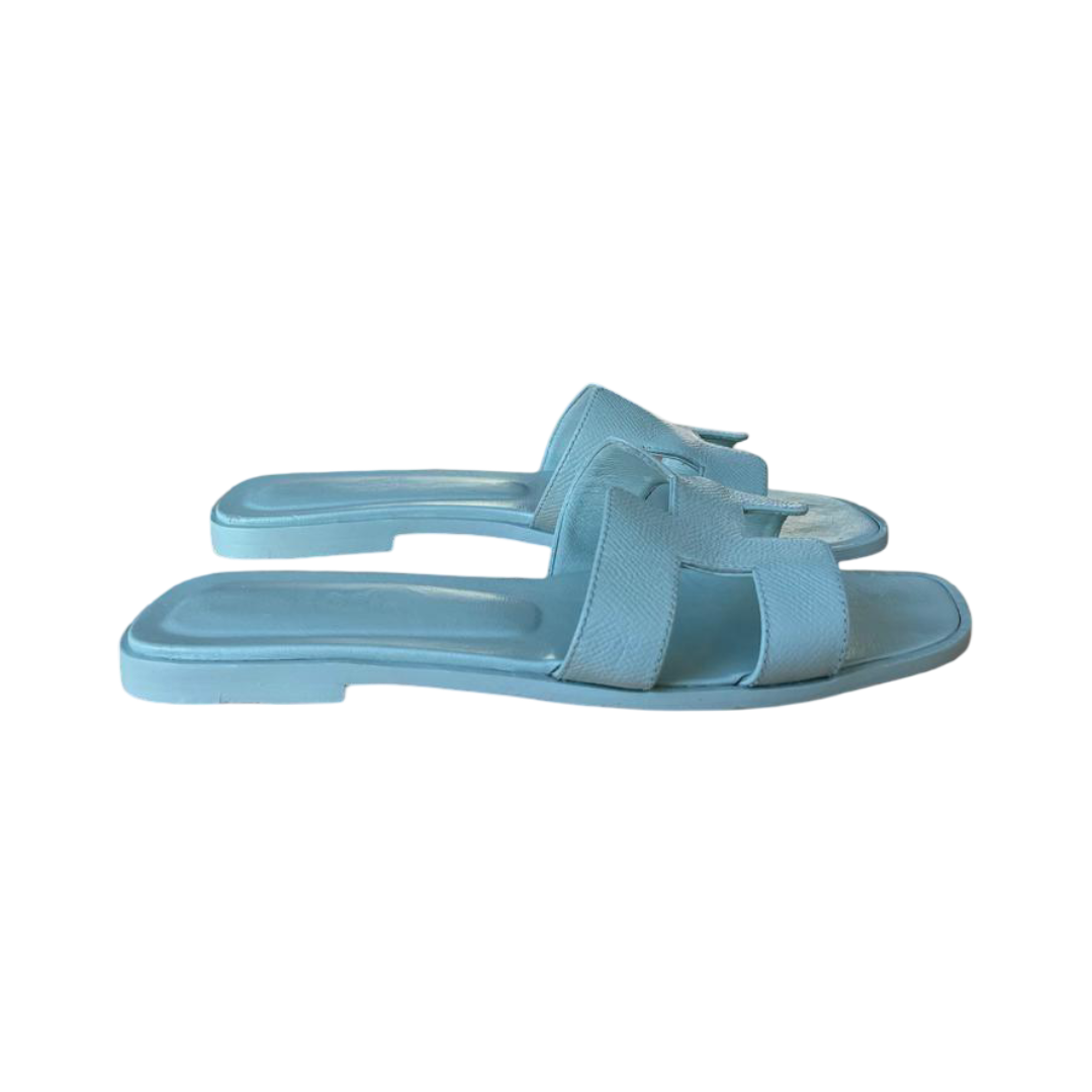 Hermès Oran Sandal Bleu Brume – Size 39 - Image 4