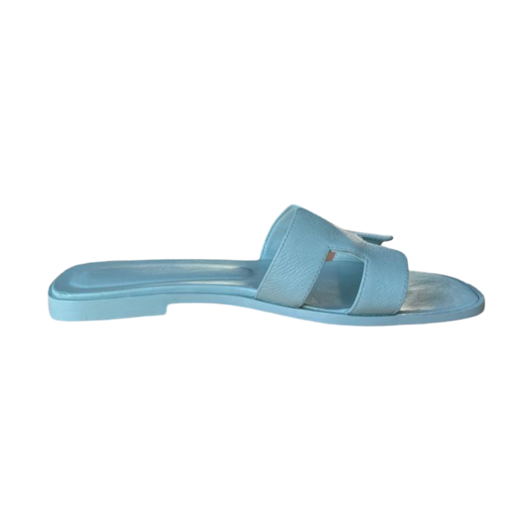 Hermès Oran Sandal Bleu Brume – Size 39 - Image 6