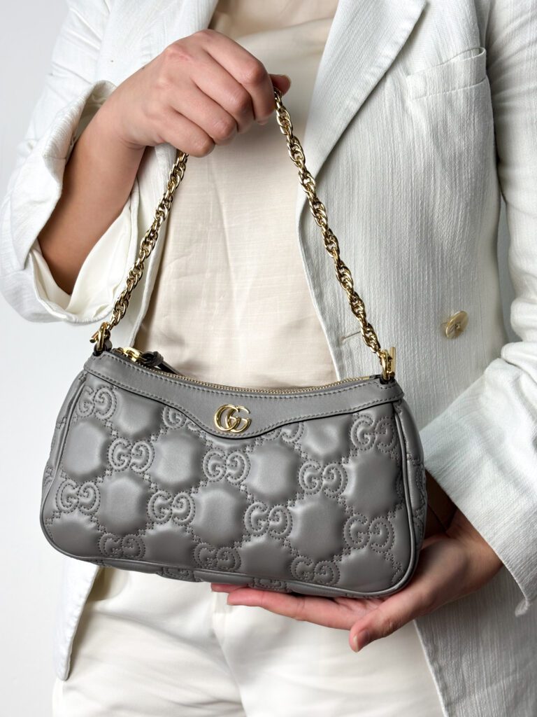 Gucci GG Small Matelassé Leather Shoulder Bag