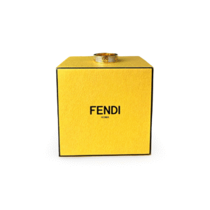 Fendi “F Is Fendi” Ring – Gold-Finish Metal with Natural Crystals
