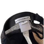 Dolce & Gabbana DG Logo Cotton-Blend Trucker Hat  Black – Size L - Image 4